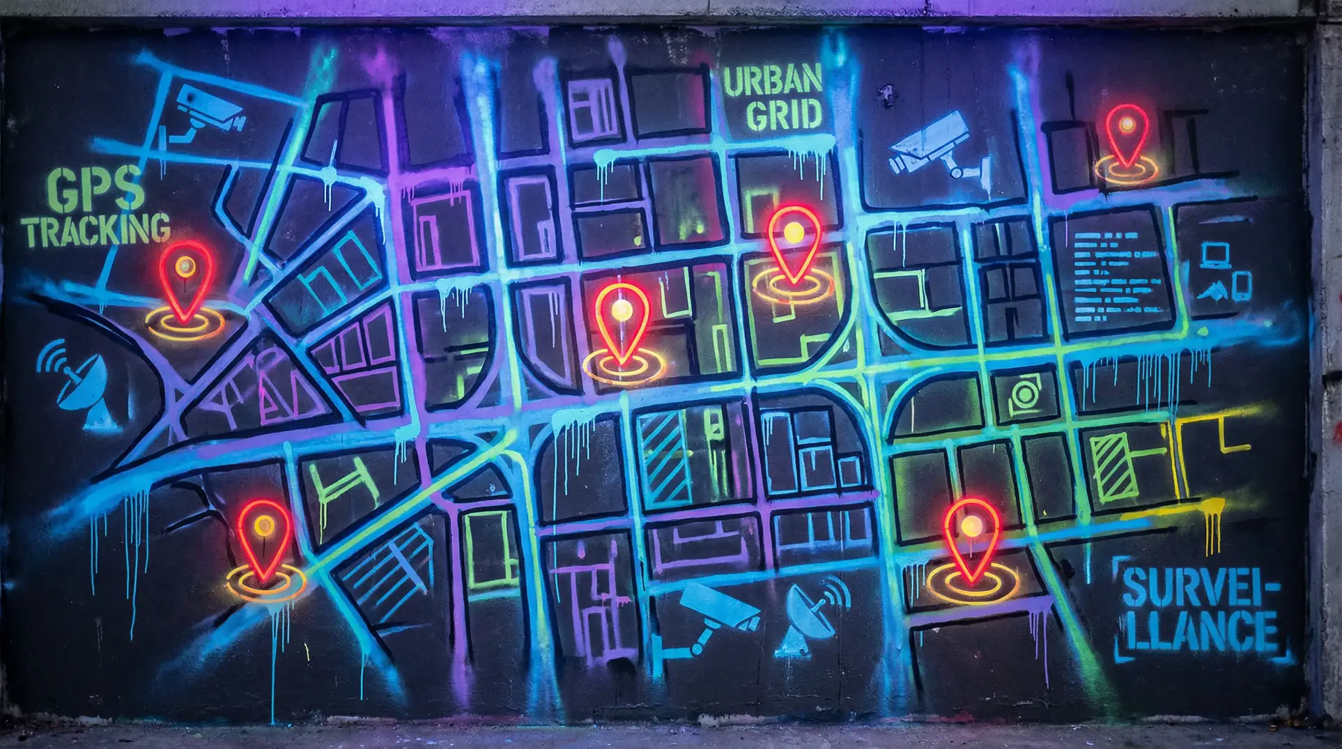 小蝌蚪视频大全在线观看 狗仔追踪地图 - 城市涂鸦风格